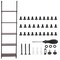 Wall Mounted Industrial Pipe Shelf 5 Tier Storage Rack for Home Use